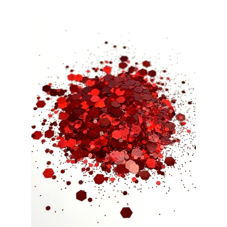 Chunky Glitter Rosso Scuro