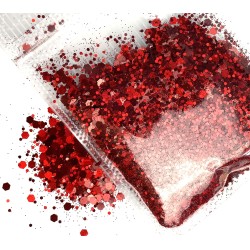 Chunky Glitter Rosso Scuro