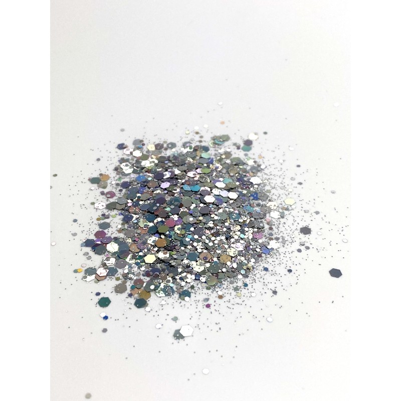 Chunky Glitter Argento