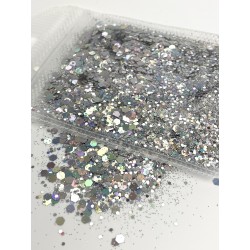 Chunky Glitter Argento